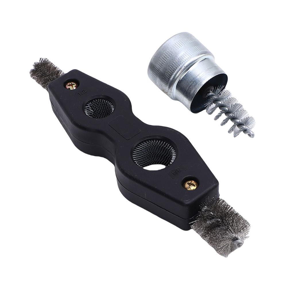 4 in 1 Car Battery Cleaning Brush Steel Copper Pipes Cleaner Brush with Battery Terminal Cleaner for Automotive and