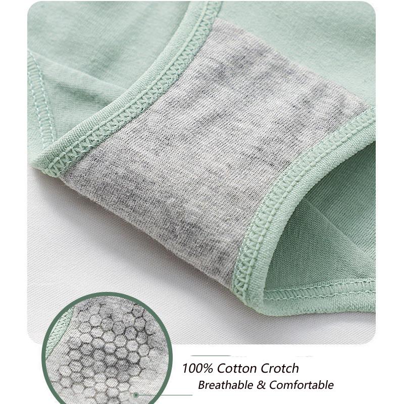 7 bucăți chiloți din bumbac Lenjerie de corp pentru femei Fete Slip drăguț cu fundă Chiloți de damă respirabili