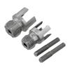 Dual Function Pipe Threading Tool 2 Pieces for Internal and External Threads Suitable for Multiple Pipe Materials