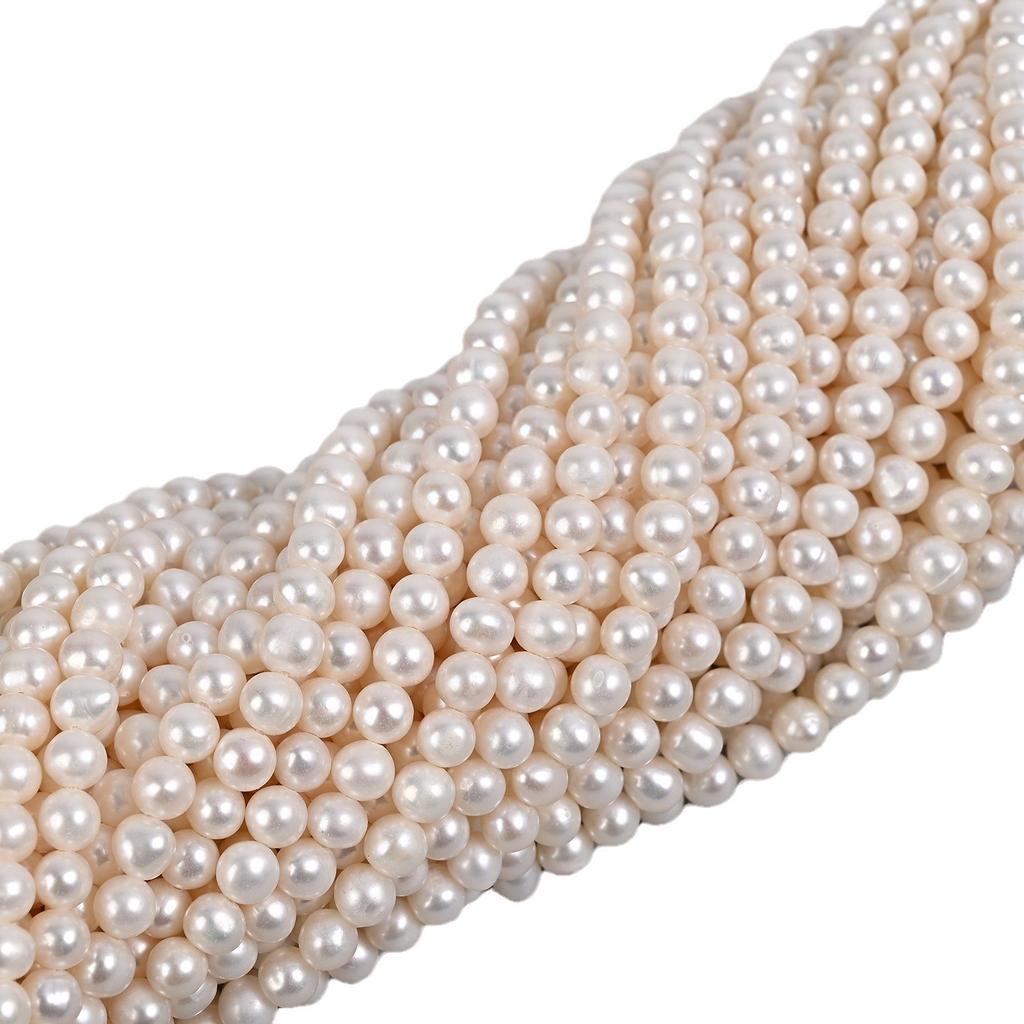 1Strand White Pearl 2-10mm For Jewelry Making DIY Necklace Bracelet Earrings Accessory Support Dropshipping