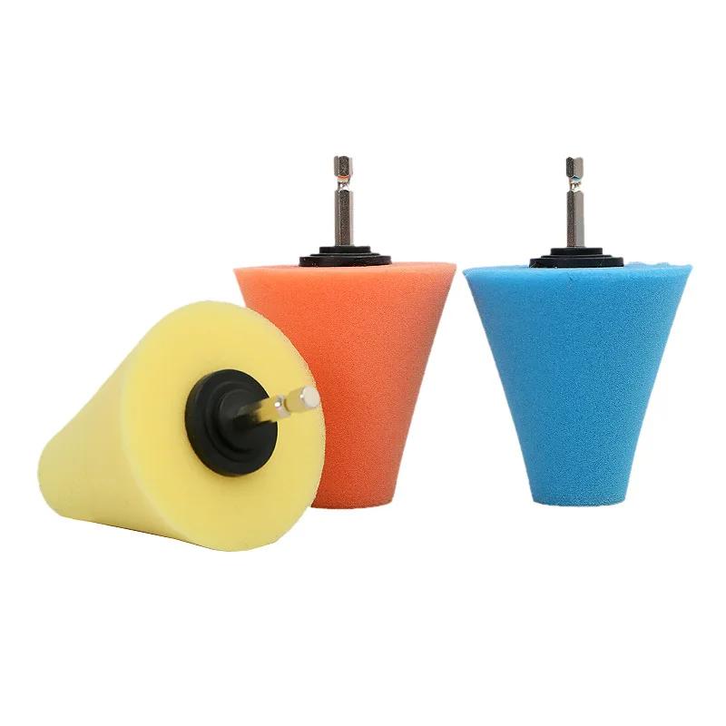 

Car Wheel Polishing Discs for Power Drill Door Handle Center Mesh Tapered Sponge Polishing Pad Spherical Sponge Wheel