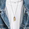 Functional Mini Harmonica Pendant Necklace Chic Clavicle Chain for Music Lovers Men Women Boy Fashion Jewelry