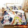 3D Miss Kobayashi's Dragon Maid Bedding Set Duvet Cover Bed Set Quilt Cover Pillowcase Comforter King Queen Size Boys Adult
