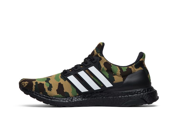 Men's Sneakers adidas Ultra Boost 4.0 Bape Camo Black/Green/Yellow