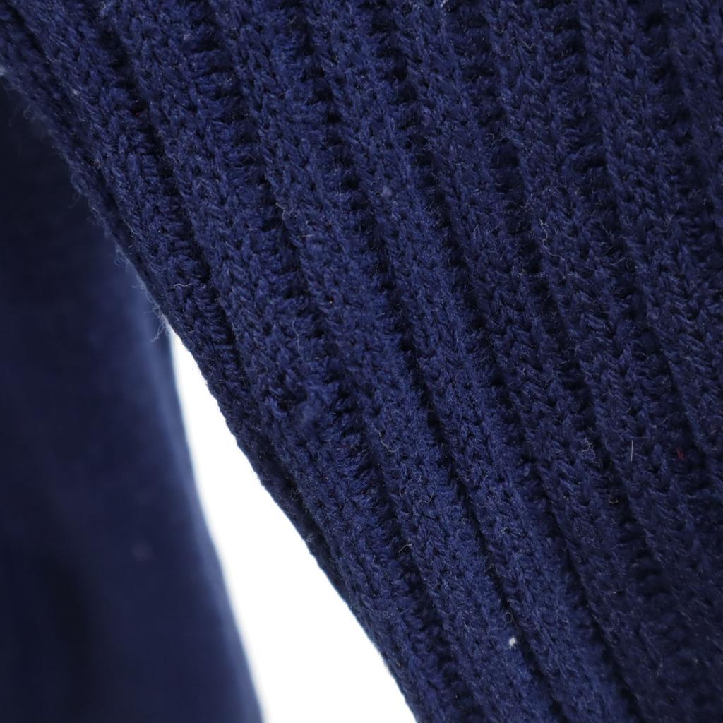 MONTGOMERY WARD 70er Jahre Vintage Langarm Strickjacke 36 Marineblau Damen Gebraucht