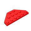 MOC 10PCS 2419 3x6 Wedge Plate Building Blocks 3x6 Cut Corners 43127 Bricks Particle Puzzle Assemble Toys Children Birthday Gift