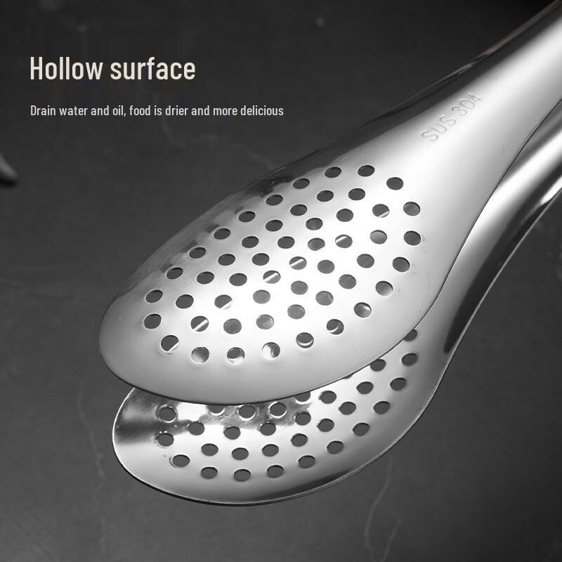 ZISIZ 304 Edelstahl perforierte Lebensmittelzange