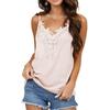 Women Fashion Solid Color Sexy Lace V-neck Camisole Vest Tank Top