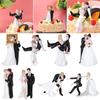 Elegant Engagement Decor Wedding Decoration Birthday Anniversary Figurine Gift Cake Topper Bride&Groom Synthetic Resin Couple