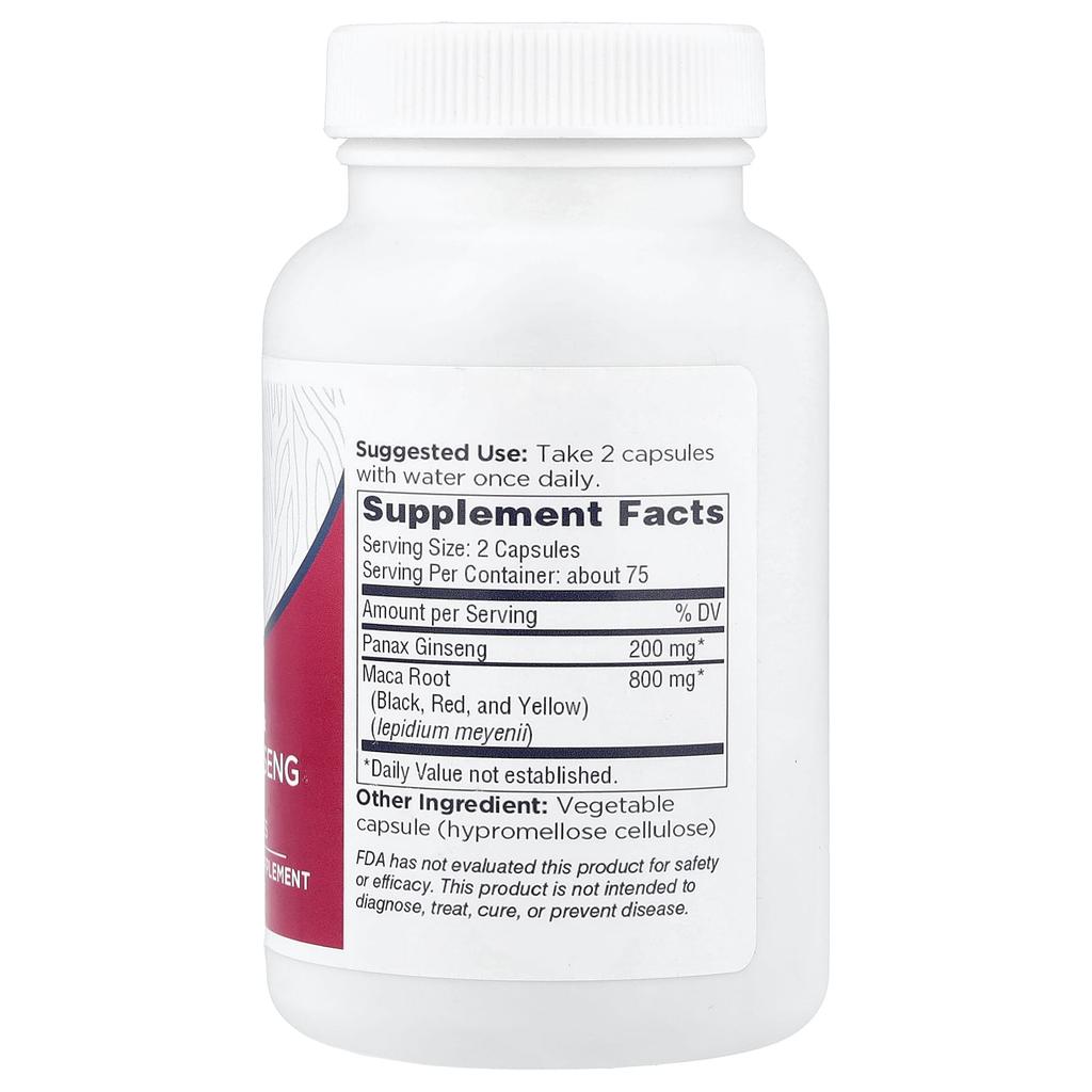 Dairyland Ginseng, Maca & Ginseng, 150 Capsules