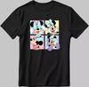 Minney Mouse Disney Characters  Black Men's / Women N240 Unisex T-Shirt