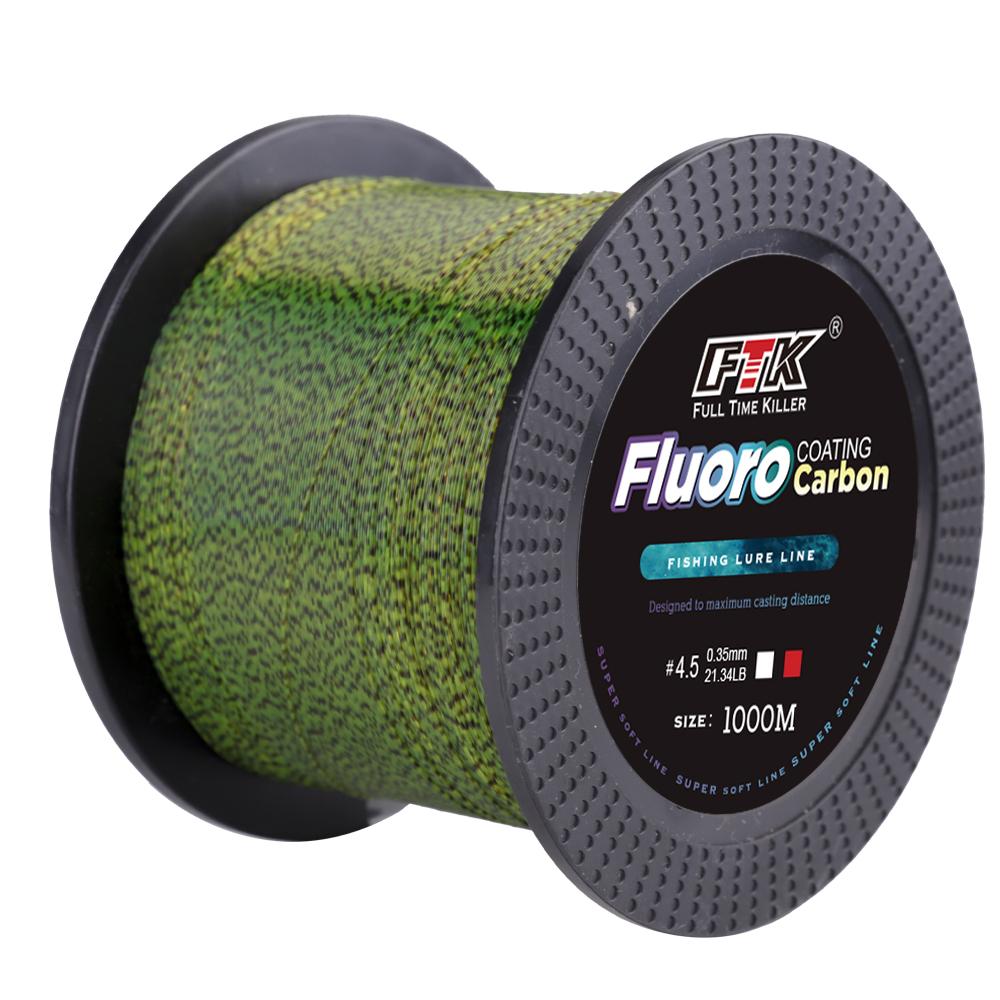 FTK Spotted 1,000-Meter Camouflage Nylon Line, Color-Changing Fishing Line, Abrasion-Resistant Main Line