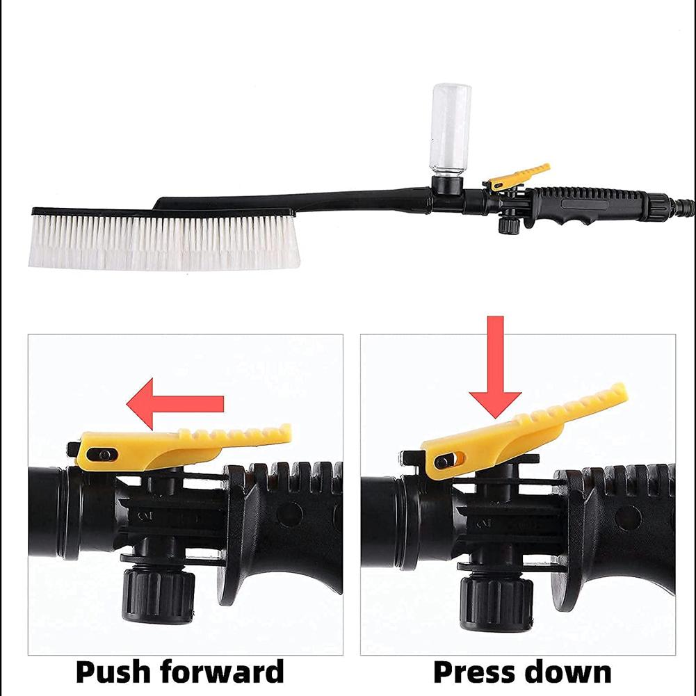 Multipurpose Finger Press Lance Foam Brush Car Washing Water Fed Cleaning Tool, Spray Nozzle Water Gun for Watering