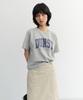 Deonseuteu Unisex Vintage Arch Logo T-Shirt_Udts6B145_Melange Gray