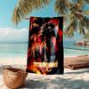 1PC Custom Name Horse Power Beach Towel Highly Absorbent And Sand-Resistant Towel for Swimming, Pool, Yoga, And Travel Lightweight