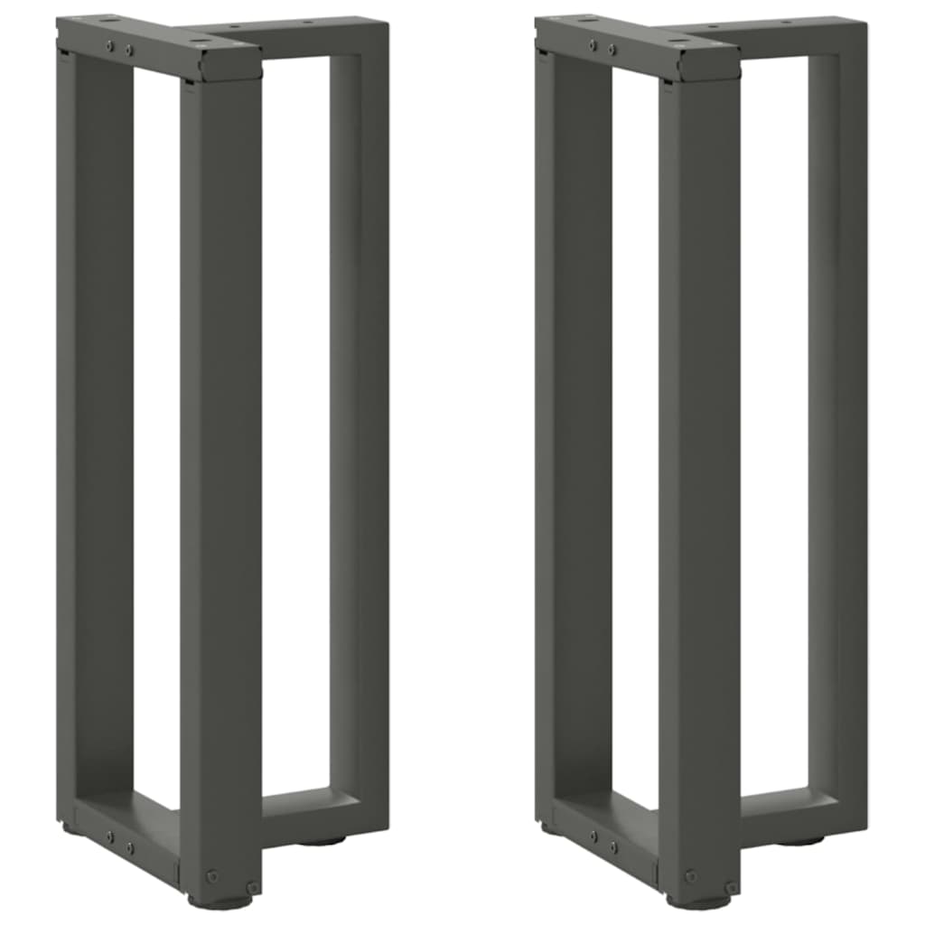 Vidaxl Nogi Do Stołu Konsolowego, 2 Pcs., Antracyt, 38X25X(72-73) Cm