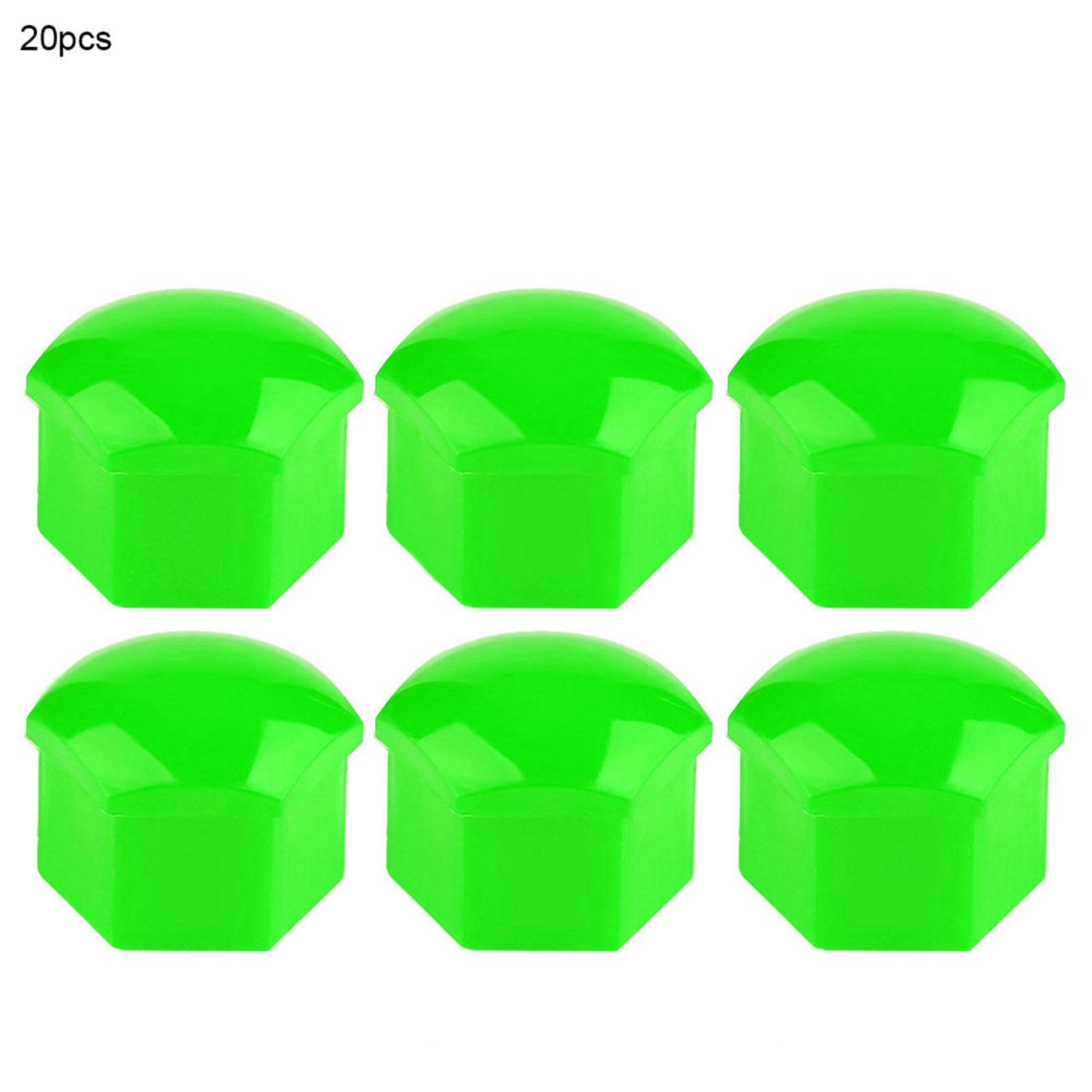 

20 шт. 19 мм колпачки для автомобильных колесных гаек, авто ступица, винт, крышка, диски, внешняя защита (зеленый) зелёный