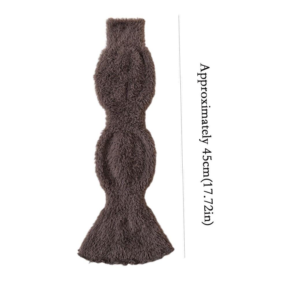 Fashion Solid Color Leg Warmers Thickened Coral Fleece Socks Warm Foot Cover Heap Socks Spring, Autumn and Winter