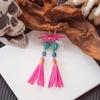 Rice Bead Halloween Earrings Colorful Ear Jewelry Accessories Creative Skull Drop Earring  Party