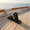 Top Deck Hinge Mounting Bracket with Pin Nylon Rear Mount for Canopy, Marine