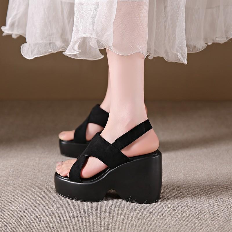 Fashion Wedges Platform Sandals Women Shoes Summer 2025 New Designer High Heels Woman Casual Shoes Elegant Dress Pumps Sandalias Mujer