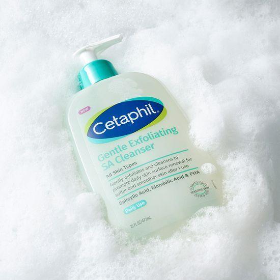 Cetaphil Exfoliating SA Wash 473ml Promotion (+Shower Sponge Free)