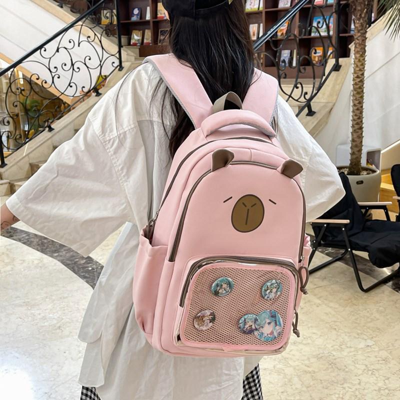 Backpack New Elementary School Bag Cartoon Lightweight Ridge Backpack Large Capacity