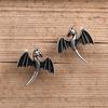 Halloween dinosaur pterosaur stud earrings female, wings retro dark wind earrings, new manufacturer