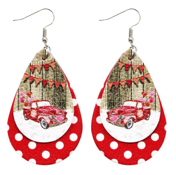 2025 New Fashion Women Christmas Santa Claus Snowman Drop Shaped Earrings Women Cute Christmas Party Earrings Jewelry Gifts