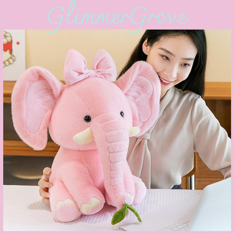 Plush Doll Elephant Animal Stuffed Toy Sleep Companion Room Decoration Kid Gift
