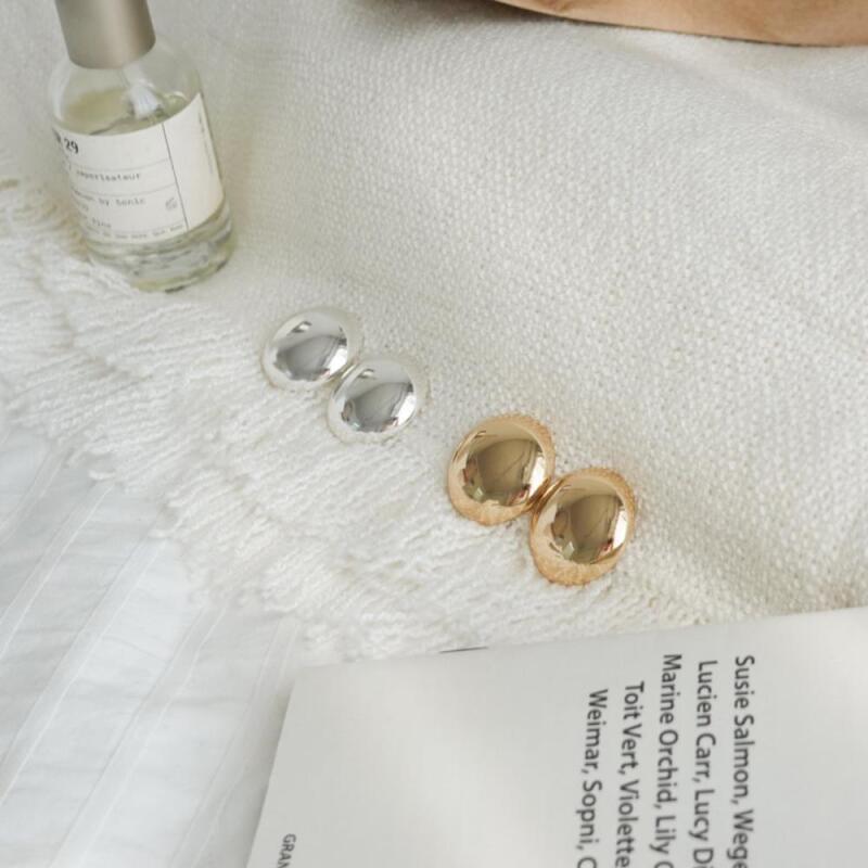 

Unaeba Round Antique Earrings Overfit Women s Silver Silver