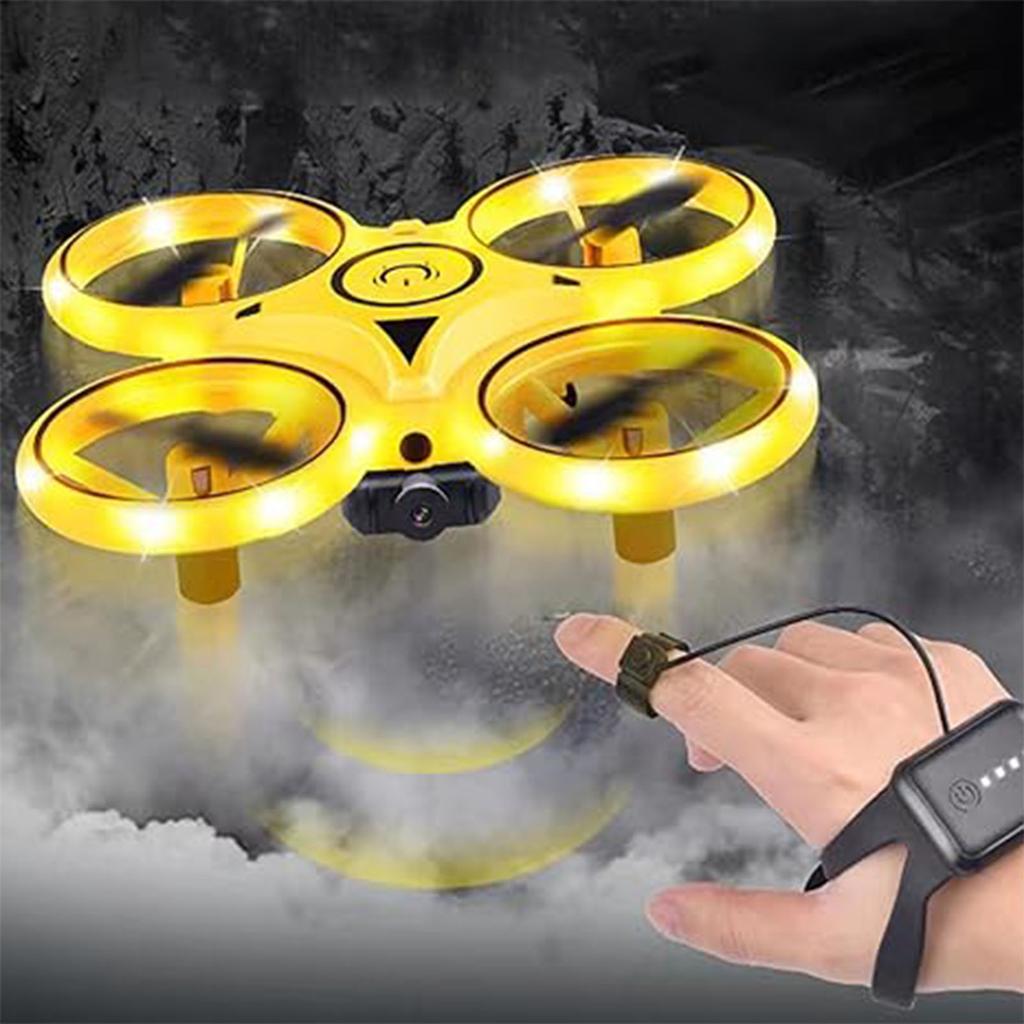 Electric Gesture Control Drone Toy with Light Smart RC Electric Flying Drone With LED Outdoor Toys for Kid Boys Girls Toy Gift