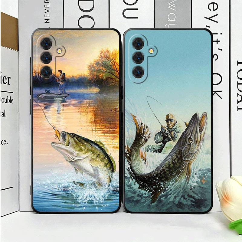 Hunting Fishing Man Soft Phone Case for Samsung A17 A37 A57 A16 A26 A36 A56 A15 A25 A35 A55 A14 A24 A34 A54 A13 A23 A33 A53 A52