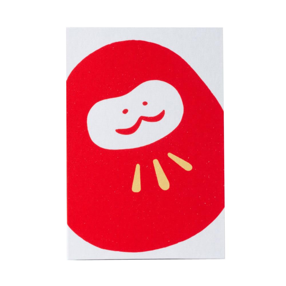 Kochi Binding Goshuincho (Red Stamp Book), Daruma, Accordion Style, Large 12x18