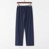 Men's Beach Streetwear Cotton Linen Sweatpants Casual Pants Hawaiian Vacation Loose Summer Straight Pants Male