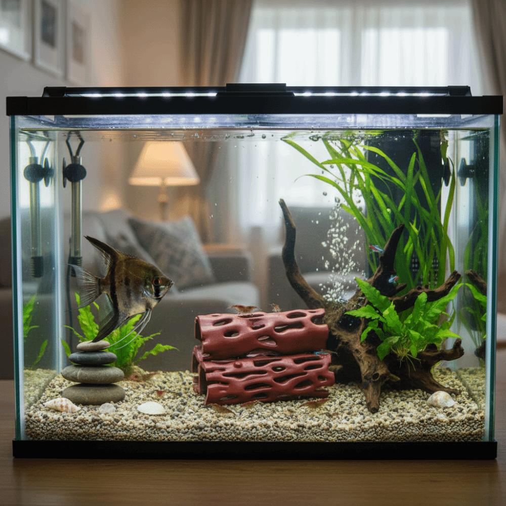 Simulation Shrimp Hiding Cave Tree Trunk Shape Fish Breeding Cave Fish Tank Landscaping