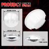 Semi Truck Hub Covers 8.9" Dome Style Hub Caps 4 Even Notched Chrome Mirror Finish Semi Hub Cap Covers for Rear Semi Truck Wheels, 1 PC