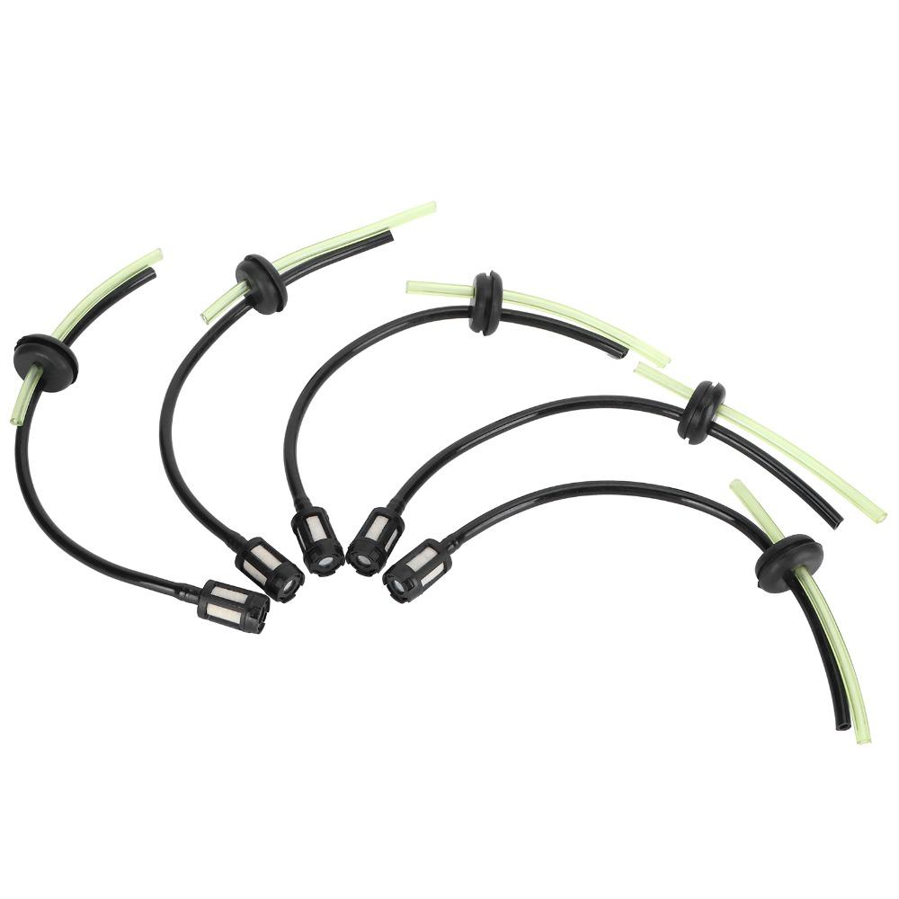 10pcs Plastic Fuel Filter Hose Kit 2 Hole Design Fuel Line Replacement Kit for GX35