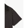 STudio Tomboy ShorT Sleeve T shirT shirT Collar paTch sTripe  9106222223ar 