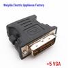 DVI (24+5) to VGA Adapter, Male to Female Interface, Graphics Card to Monitor, Black