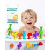 BUNMO Textured Suction Bath Toys 24pcs | Connect, Build, Create