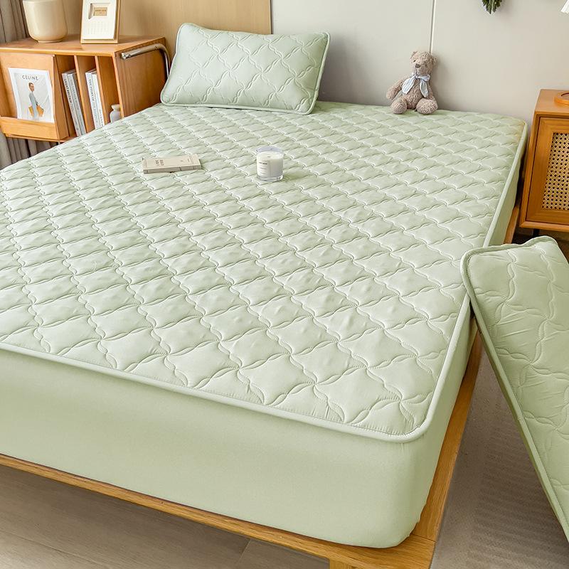 Mattress protector, suitable for all seasons, three-piece set 150x200cm-fitted sheet+pillowcase*2