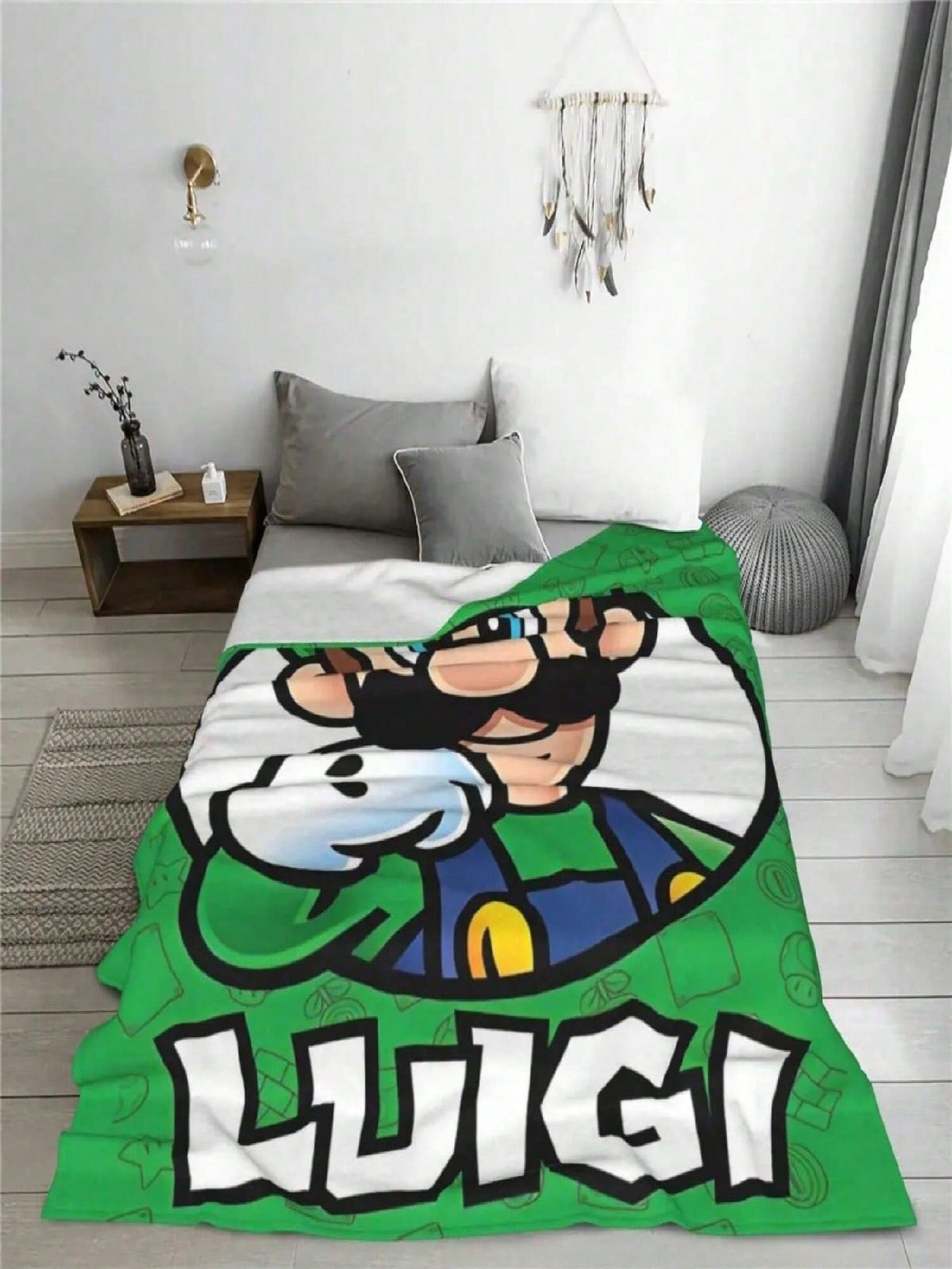 Mantas De Franela Con Estampado De Dibujos Animados De M-Marioes-Bros, Mantas Portátiles Súper Cálidas Para Cama, Exterior Y Edredones 75X95CM