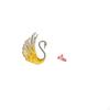 Swan Goose Resin Figurine Sculpture for Living Room Bedroom Engagement Cake Topper Bird Tabletop