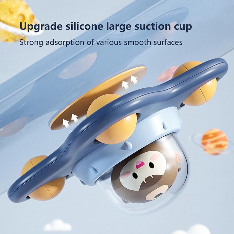 Baby Spinner Toys For Toddlers Bear Hand Fidget Spinner With Suction Cup Sensory
