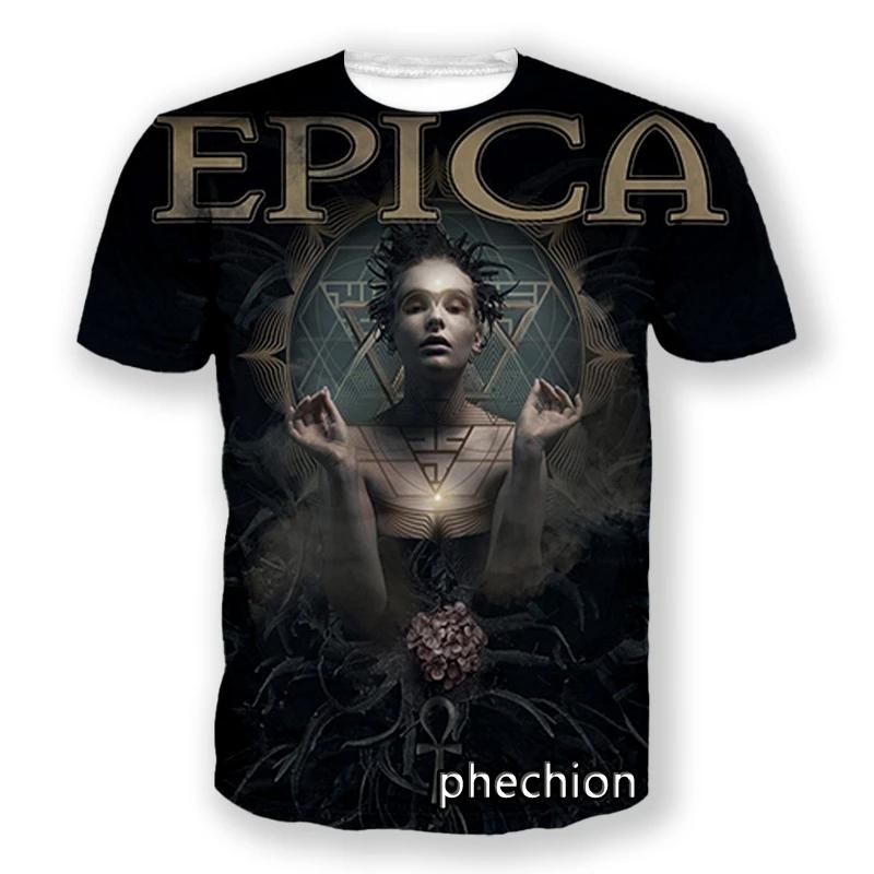 Popolare T-shirt Sinfonica Metal EPICA Stampata 3D per Uomo/Donna Estiva Hip Hop Tendenza Manica Corta Maglietta Oversize Girocollo Y2k Top