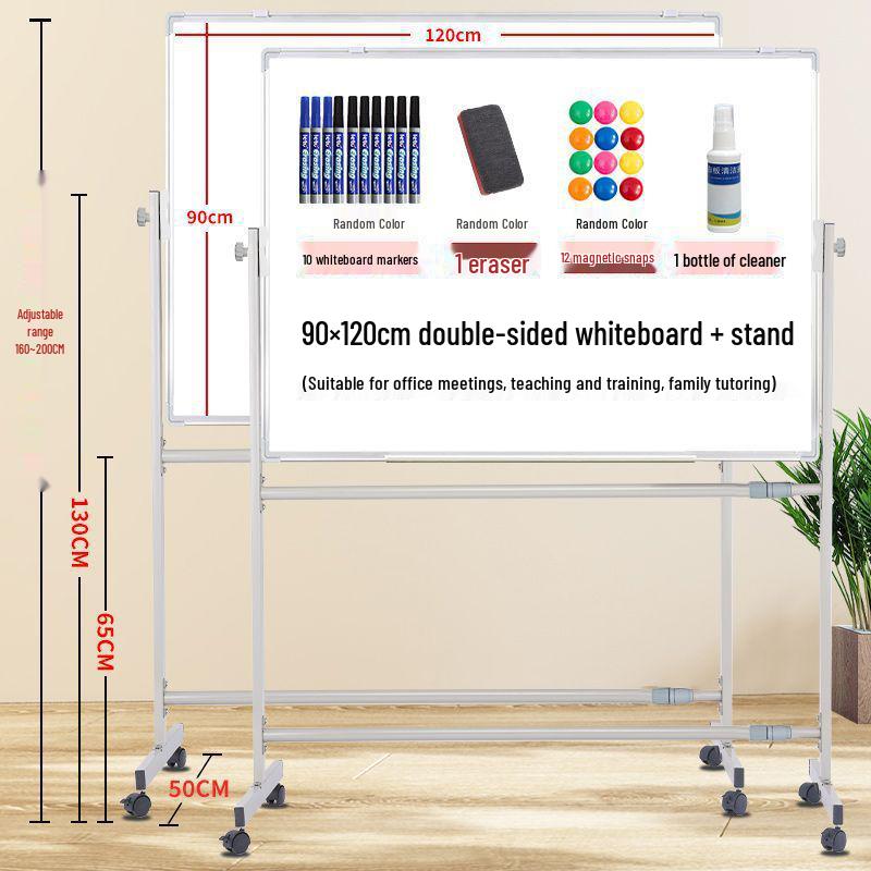 Mobile Magnetic Whiteboard Stand for Office, Meetings, Teaching, and Displays