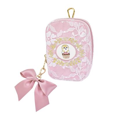 Mofusand0024 Pink Makeup Vertical Small Item Holder for and Stylish and Cute Character Merchandise for and Kids (MFS-362) - Pouch, Pouch, Women,