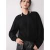 ELLE Women's Faux Two-Piece Lamb Wool Pullover Sweater