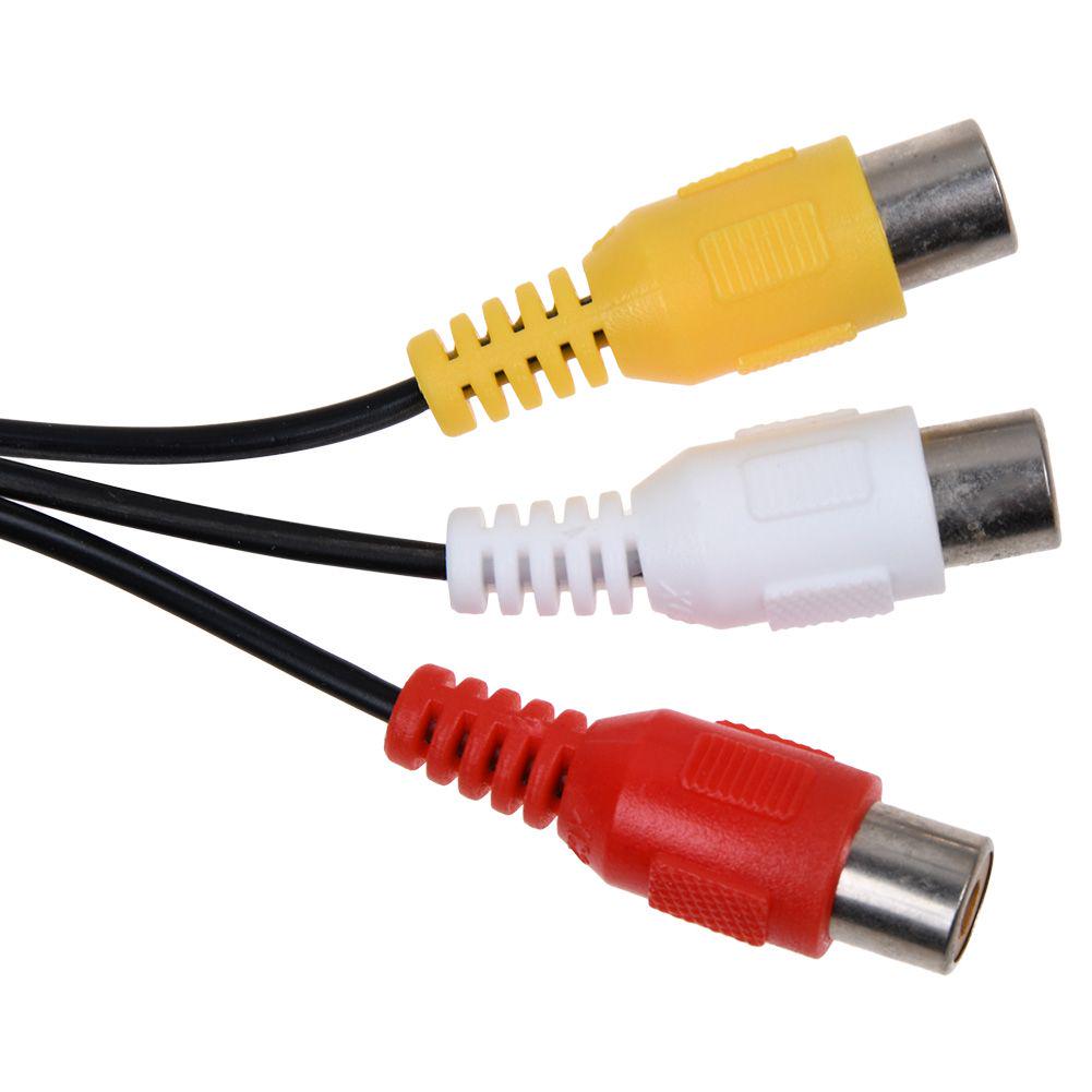 Buy 3.5mm Mini AV Plug Male To 3RCA Female Audio Video Cable Jack